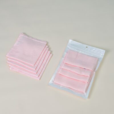 Bộ 5 khăn hồng 2 lớp Bamboo 30x30cm