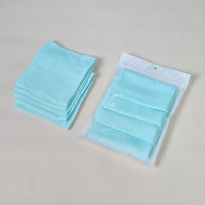 Set 5 khăn xanh 2 lớp Bamboo 30x30cm